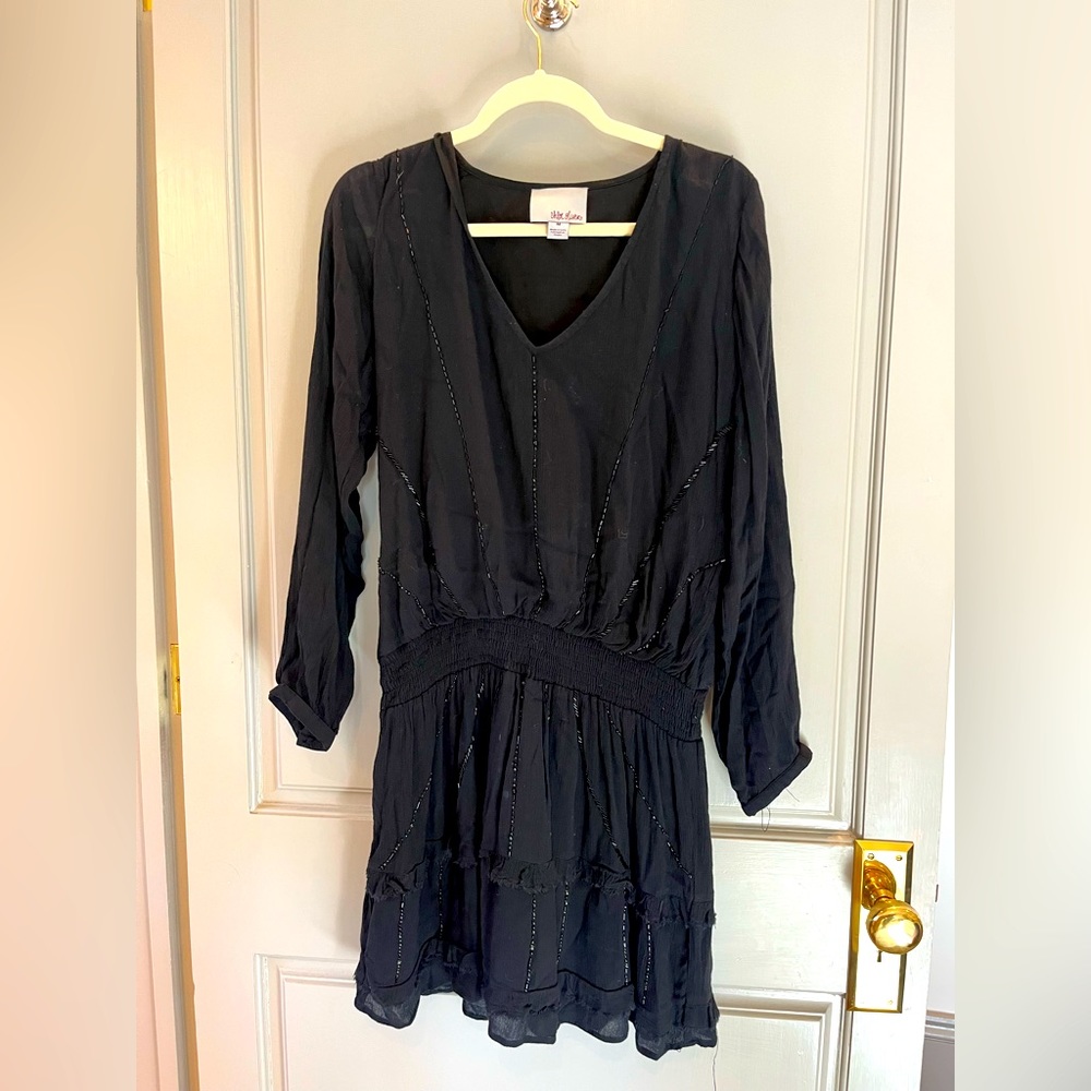 Black beaded Holiday Dress